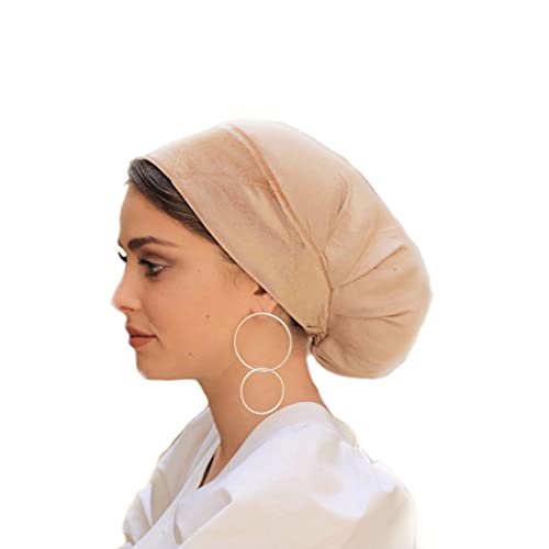 Tichel Boubou Tivi Volumizer Shaper, Low Volume, Head Wrap Hair Scarf Accessories, Under Hijab- By Rinati Lakel (Blonde)
