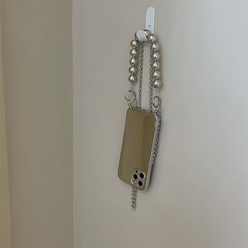 Cordon cordon couverture de corde iPhone 12 étui miroir maquillage collier antichoc - 6