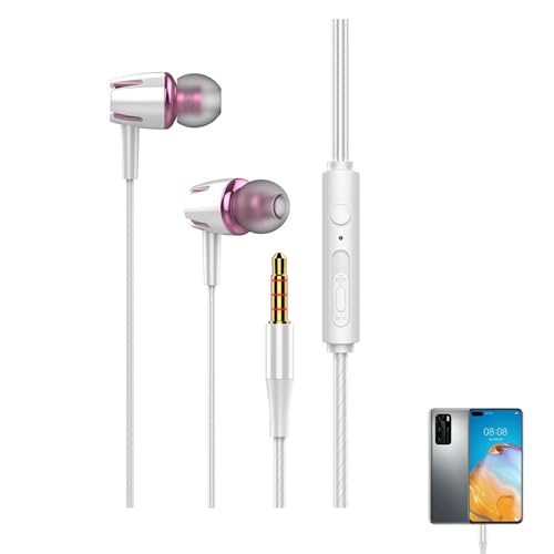 Écouteurs filaires - Écouteurs intra-auriculaires avec réduction du bruit surround, diaphragme d'écouteurs filaires sans bruit Surround, chapeau en silicone doux pour la peau, lueur dans l'obscurité