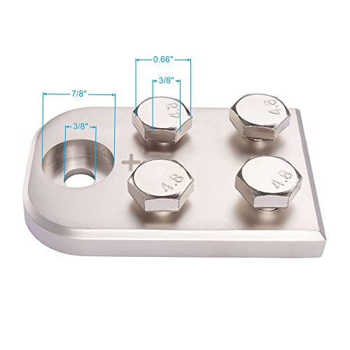4 Spot Flat Lug Style Battery Terminal Blocks Bolt Use Only #TOP2