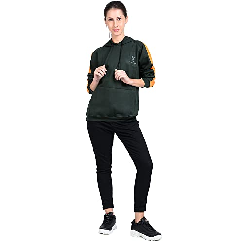 Image of Women's Sweatshirt Full Sleeve Kangaroo Pocket Pullover Hoodies - CKHD-G-08-01-S
