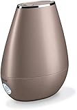 Beurer LB 37 Humidificateur d'air avec atomisation ultrason microfine, mode nuit, silencieux, fonction diffuseur d'arômes, couleur bronze