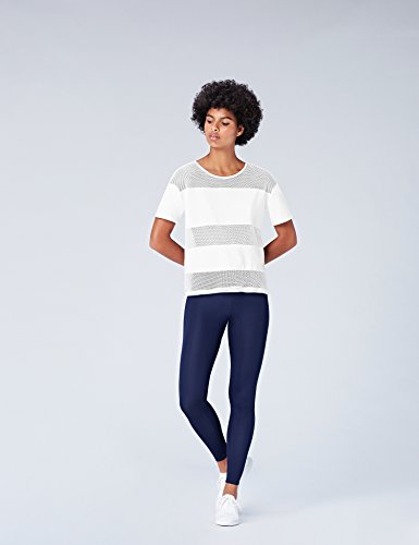Find. Mesh Striped, Camicia Sportiva Donna, Bianco...