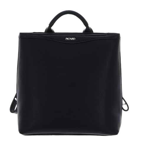 Picard Lyon City Backpack Black sac à dos cuir noir rigide et ergonomique