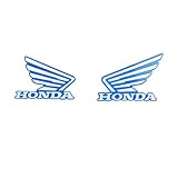 ShuaWdk ホンダステッカー HONDA バイクエンブレムステッカーロゴオートバイガスタンクステッカーエンブレムバッジ (青-A)