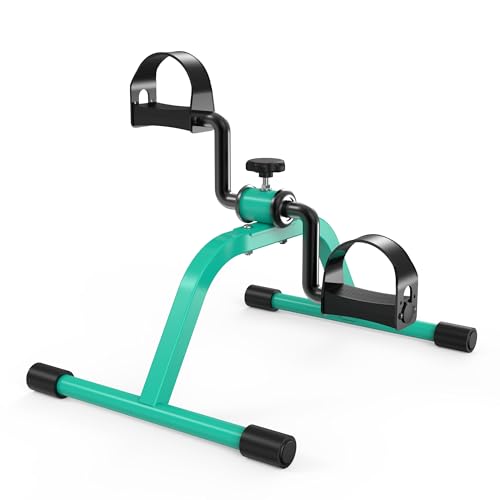 Image of RYGEO Pedal Exerciser Mini Exercise Bike for Leg and Arm Recovery Exercise Lightweight and Portable Floor Bike