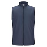 Ekiregaii Chalecos y calentadores para mujer, sin mangas, cuello alto, cremallera, impermeable, con forro polar, chaquetas cálidas 2024, chaleco de forro polar para mujer, Reino Unido, 01 A# Azul