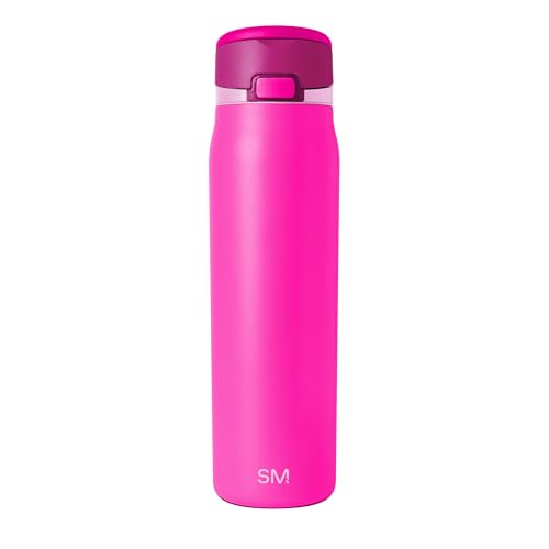 Simple Modern Mesa Loop Water Bottle with Straw | 30oz Cup Holder Friendly Insulated Stainless Steel Bottles for Travel, Sports and School | Raspberry Vibes