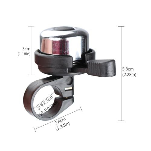 Pure Copper Bicycle Bell with Clear and Loud Sound, 3x2x1 Inches Mini Ring Universal Durable Cycling Bike Bells,Clear Tone Compact Design Bike Bell for Adults Road Mountain Bike Outdoor Riding - image 2