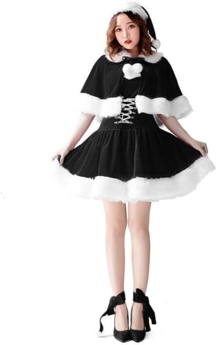 [YZYVIOW] サンタ コスプレ 女性 サンタコス 可愛い ワンピース 仮装 セクシー レディース 衣装 クリスマス コスチューム サンタクロース 演出服 イベント 新年会