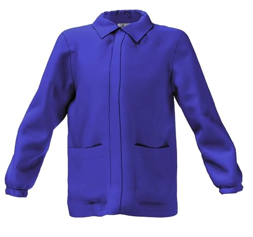 siggi grembiule scuola elementare bambino nero bluette con pratica zip (Bluette, 10 Anni)