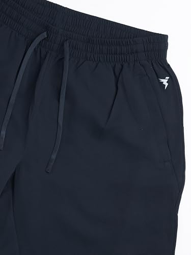 Image of TECHNOSPORT Mens Regular Fit Solid Woven Track Pant for Activewear, Regular Use and Quick Dry, (Non- Stretchable)