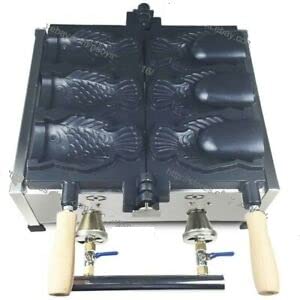 Commercial Use Non-stick LPG Gas Ice Cream Bungeoppang Taiyaki Maker Machine Baker Iron