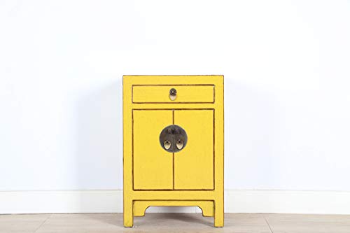 Yajutang Cómoda china mesita de noche madera