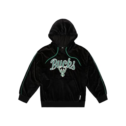 Sudadera con capucha para mujer FOCO de velour premium con acabados de alta calidad de la NBA 5