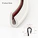 Edge Trim-Rubber U Channel Length with self-Adhesive Design for car Doors, Table Corners, etc (19.7FEET, White)