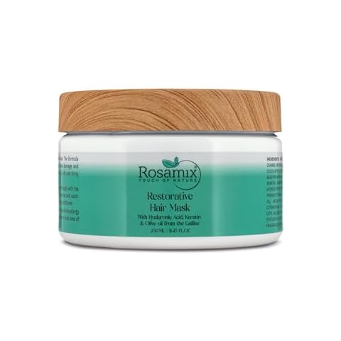 Rosamix - Deep Moisturizing Hair Mask for Women/Men - Keratin Mask for Dry & Damaged Hair - Deep Conditioning Treatment with Hyaluronic and Moroccan Argan Oil, 250ml | 8,45 FL.OZ Cover