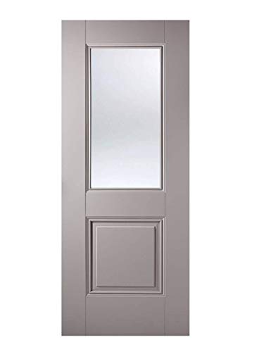 LPD Grey Arnhem 1-Light Internal Glazed Door 78x27inch / 1981x686x44mm