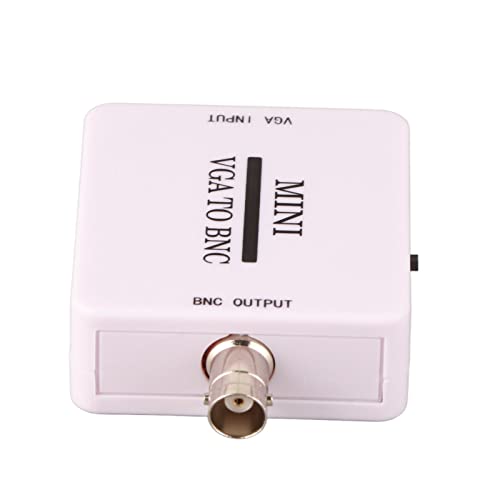Dioche Mini Converter de Video HD VGA a Adaptador BNC para Monitores HDTV de 1920 X 1080   Convertidor Video USB para Televisores, Computadoras con Diseño Delgado