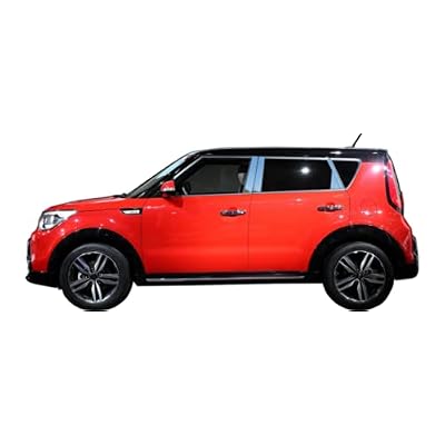 QAA is Compatible with 2014-2019 Kia Soul 8 Piece Stainless Pillar Post Trim PP14832
