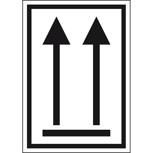 Dreifke® Aufkleber, Verpackungskennzeichen Oben, Haftpapier, permanent, 74x105mm