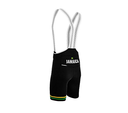 Jamaica Black Code Cycling Pro Bib Shorts Bike for Men Size M