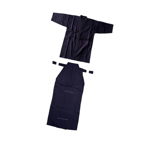 Oshhni Conjunto de Uniforme de Kendo japonés, Traje de Kendo Transpirable, Traje de Artes Marciales, Azul y Azul, 170CM Oshhni Conjunto de Uniforme de Kendo japonés, Traje de Kendo Transpirable, Traje de Artes Marciales, Azul y Azul, 170CM