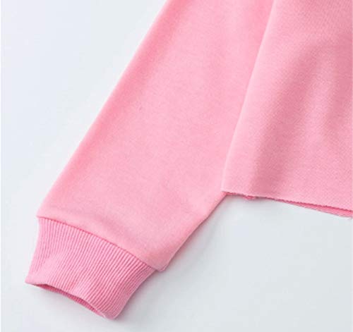Crop Tops For Girls Kids Cute Aesthetic Cartoon Graphic Sweatshirt Teen long Sleeve T-Shirts4