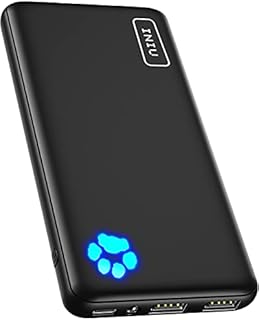 INIU Power Bank, najlżejsza i najlżejsza 10 000 mAh 3A szybka 3 wyjścia, przenośna ładowarka USB C i latarka Powerbank akumulator do iPhone Samsung Xiaomi Huawei Google iPad tablet itp. [wersja 2021]