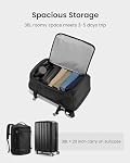 Tomtoc Sac à dos de voyage 38L, TSA Friendly Flight Approbation de bagage à main imperméable Sac à dos d'affaires léger, sac de jour pour grand ordinateur durable 17.3 Ordinateur portable de pouce