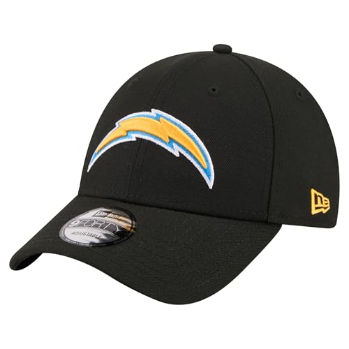 New Era Mens Black Los Angeles Chargers Core Team 9FORTY Adjustable Hat