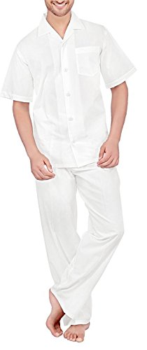 tatwam Men's Cotton Night Suit (Ns2533H_3Xl_White_White_3Xl, Pajamas)-picture-30