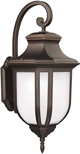 Sea Gull 8636301EN3-71 Transitional One Light Outdoor Wall Lantern from Childress Collection in Bronze/Dark Finish,