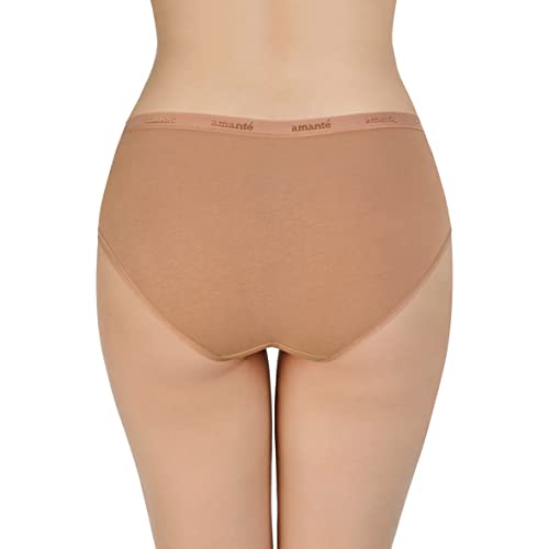 Image of Amante Solid Cotton Low Rise Hipster Panty Pack(Pack of 3)