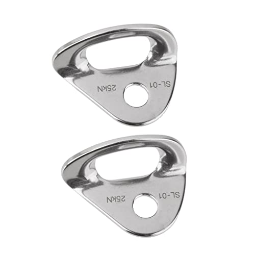 Aymzbd 2X 25KN Mountaineering Rock Climbing Bolt Hanger Plate