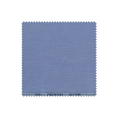 Image of Raymond 100% Cotton Fabric (All Weather Fabric, Unstitched Premium Fabric, Solid, Less Wrinkles) (Dark Blue, 3.5 Meters for Kurta Pajama)