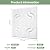 STICKGOO 2x2 ft Vase Drop Ceiling Tiles – Lightweight, Waterproof Glue-Up 3D Decorative Panels for Home & Commercial Use (12 Pack, Covers 48 Sq Ft)