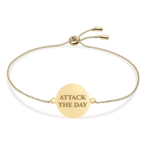 Stone Armory Bracelet for Georgia Bulldogs – Adjustable Corded Jewelry Featuring Engraved Attack the Day charm – Fits Up to a 9-Inch Wrist - Ideal Gift for Alumni, Students, Fans & Graduates Cover