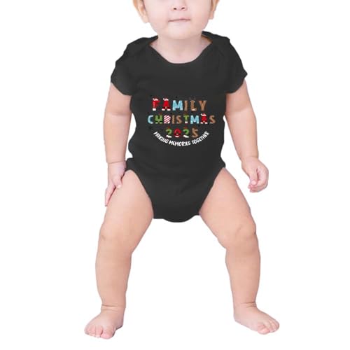 Image of Merry Christmas Family Shirts Plus Size Tops Couple Outfit Tee Parent-Child Short Sleeves Christmas Top