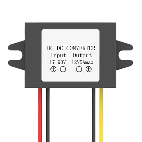 Convertisseur abaisseur de tension 17-90V à 12V 5A 60W pour voiturette de golf et LED