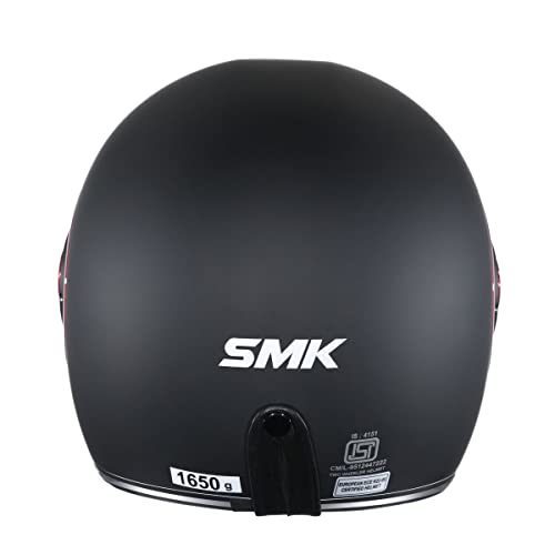 Image of SMK Retro Solid Full Face Helmet, Pinlock 70 Ready, ISI DOT ECE Certified