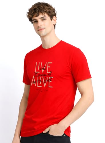 Image of ADRO Printed Tshirt for Men | Cotton Printed T-Shirt | Regular Fit Casual Mens T-Shirts | Premium Summer Tshirts