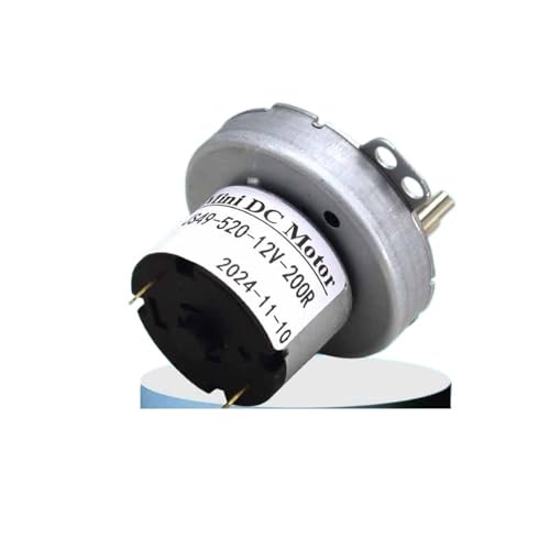 NVSFZGIYG Mini Motor de CC 12 V con Reductor Engranajes metálicos, eléctrico PMDC, invertido, Lavadora Plegable portátil