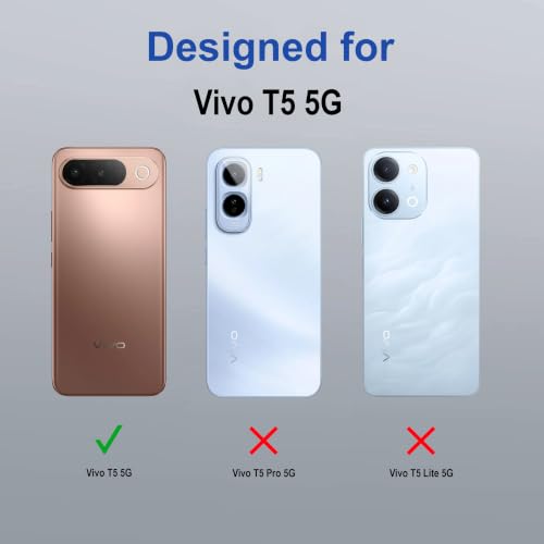 Image of Zapcase Back Case Cover for Vivo T5 5G | Compatible for Vivo T5 5G Back Cover | Compatible with MagSafe | Scratch-Resistant Back Cover | Clear