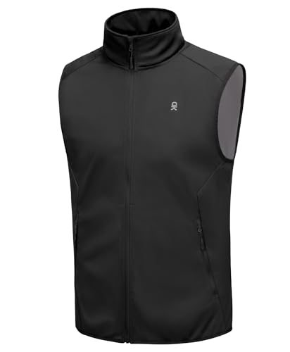 Image of Little Donkey Andy Men's Water-resistant Outerwear Vests, Stretch Windproof Vest for Cycling, Running, Golf