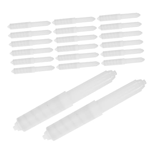 CAXUSD 20 Stück Gefederte Toilettenpapierhalter Ersatzrolle aus Robustem Kunststoff Verstellbare Federwelle für Platzsparende Einbau-wc-papierhalter in Hotels und Öffentlichen Toiletten