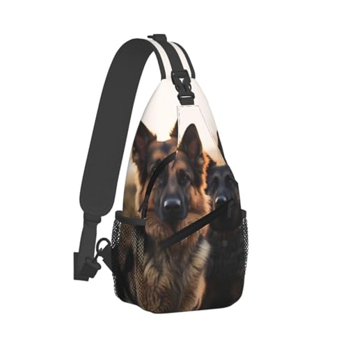 Bolso cruzado deportivo para hombre negro miniatura 2