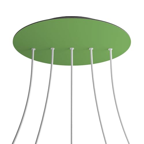 Rosetón XXL Rose-One redondo de 400 mm para renovar el comedor con lámparas multicaída 2