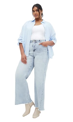 City Chic Women's Plus Size Jeans - Aliya Wide Leg
