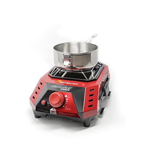 Image of Mr. Heater MH11BFLEX Buddy Flex Heater, Red & MH8CFLEX 8,000 BTU Buddy Flex Cooker, Red